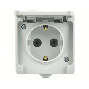 Günsan Nemliyer Gri Kapaklı Topraklı Priz