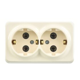 Günsan Fantasy Krem İkili Topraklı Priz