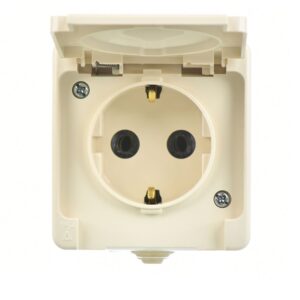 Günsan Nemliyer Krem Kapaklı Topraklı Priz