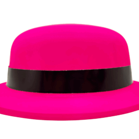 Neon Partisi Pembe Renk Melon Plastik Parti Şapkası