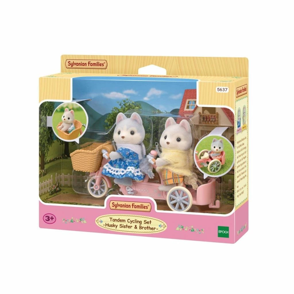 Çocuk 5637 Sylvanian Families Tandem Bisiklet ve Haskiler +3 yaş