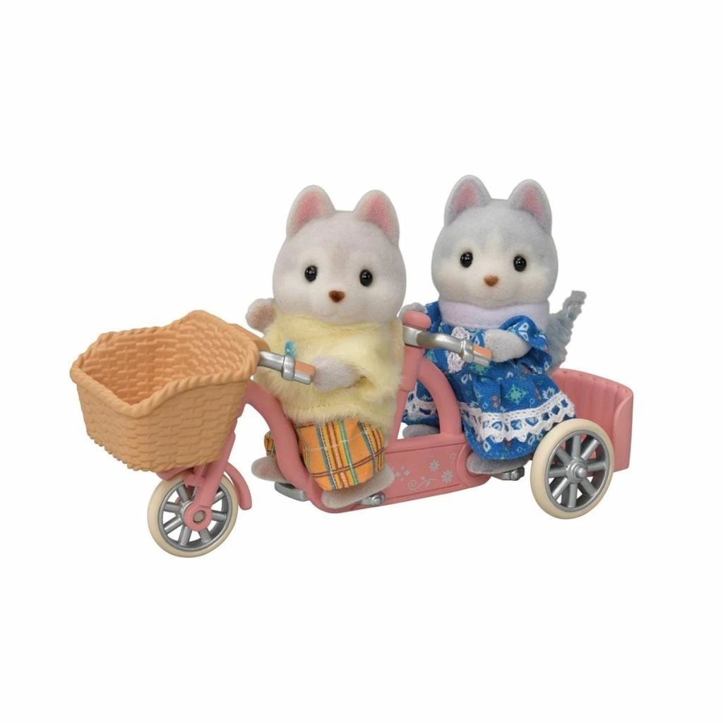 Çocuk 5637 Sylvanian Families Tandem Bisiklet ve Haskiler +3 yaş - Görsel 2