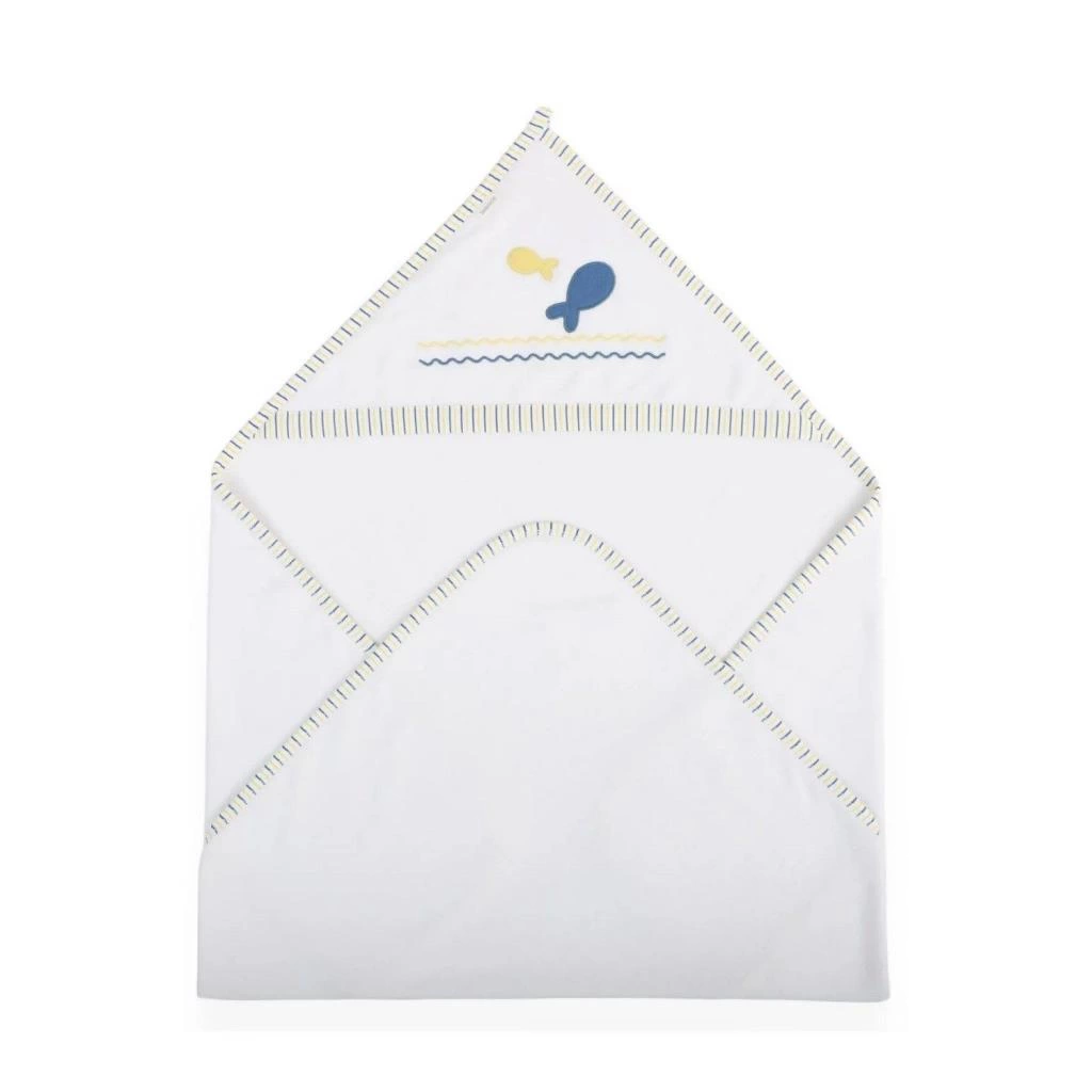 Bebitof Balıklı Bebek Havlu 40026 Beyaz - Görsel 3