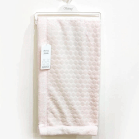 Bebitof Puanlı Çift Taraflı 110x110 Bebek Battaniye 95073 Pembe