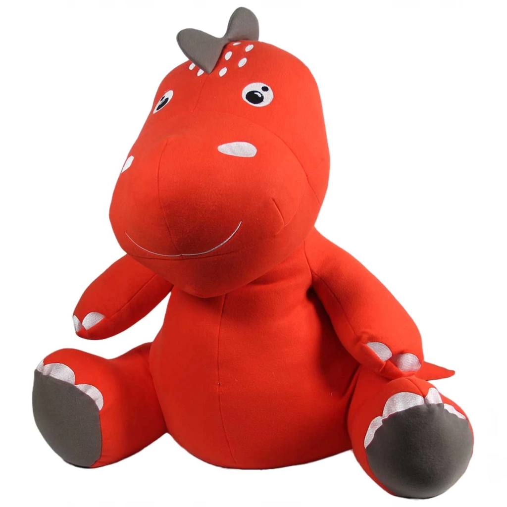 Dino Peluş Oyuncak Turuncu 80 cm - Görsel 2