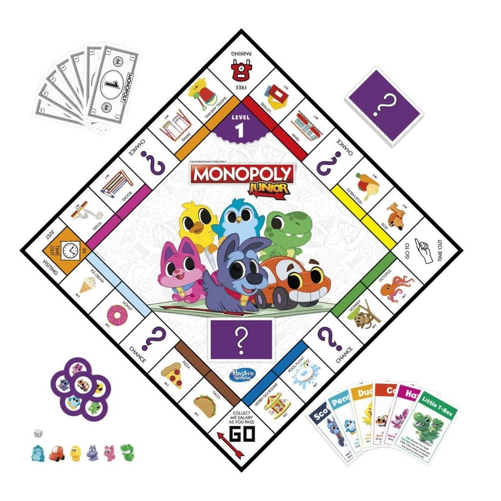 F8562 Gaming - Monopoly Junior 2'si1 arada +4 yaş - Görsel 2