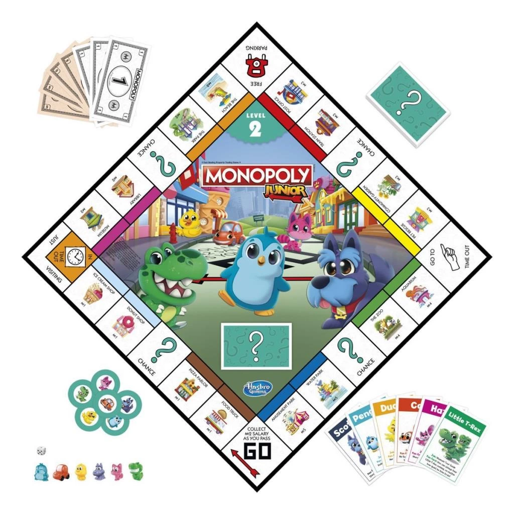 F8562 Gaming - Monopoly Junior 2'si1 arada +4 yaş - Görsel 3