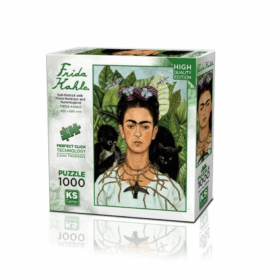 NessiWord 20665 Diken Kolye ve Sinek Kuşlu Kendi Portresi Frida Kahlo 1000 Parça Puzzle