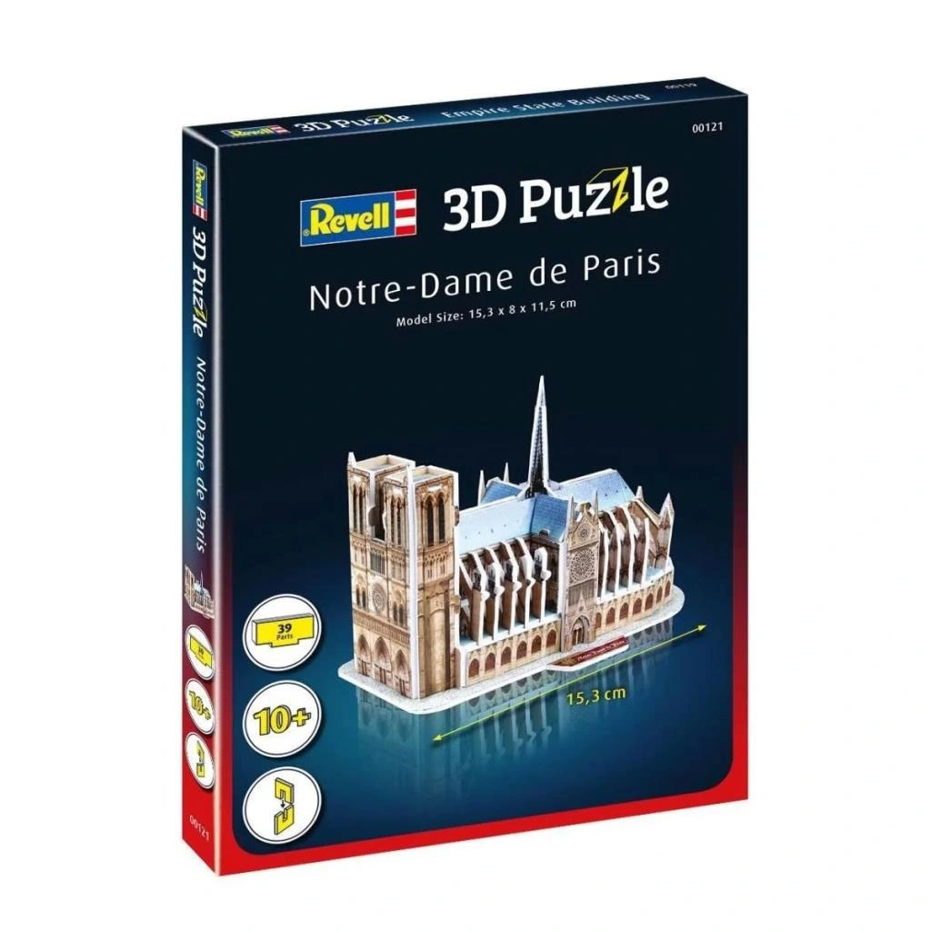 Eğitici Oyuncak 00121 Revell 3D Puzzle Notre Dame Katedrali 39 parça - Görsel 2