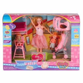 Çocuk Gelişim Anlily Baby World Cindy Doll Bebek