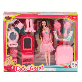 Makyaj Masalı Bebek Seti – Çocuklar İçin Eğlenceli Rol Oyunu