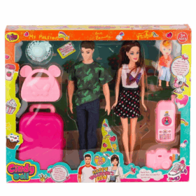 Çocuk Gelişim 02455 Cindy Doll Aile Tatil Seti -Oydaş Oyuncak