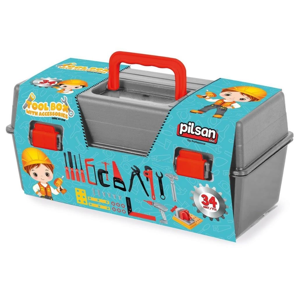 03 248 Çocuk Aksesuarlı Alet Çantası 34 Parça