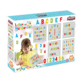 Eğitici Harf ve Rakam Seti 222 Parça - Zeka Geliştiren Bloklar