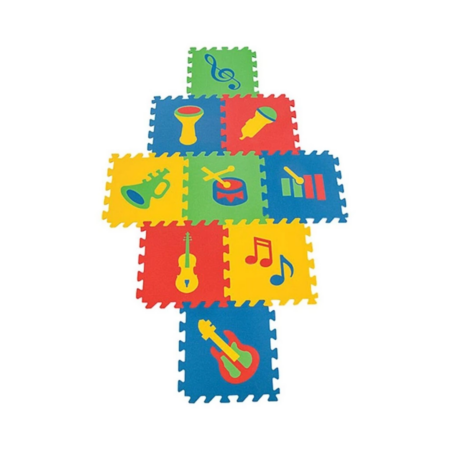 Eğitici Çocuk 03 469 POLY EĞİTİCİ YER KAROSU MÜZİK ALETLERİ 9MM