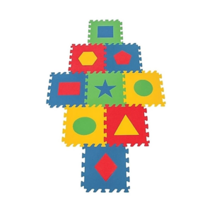 Eğitici Çocuk 03 472 POLY EĞİTİCİ YER KAROSU GEOMETRİK ŞEKİLLER 7MM