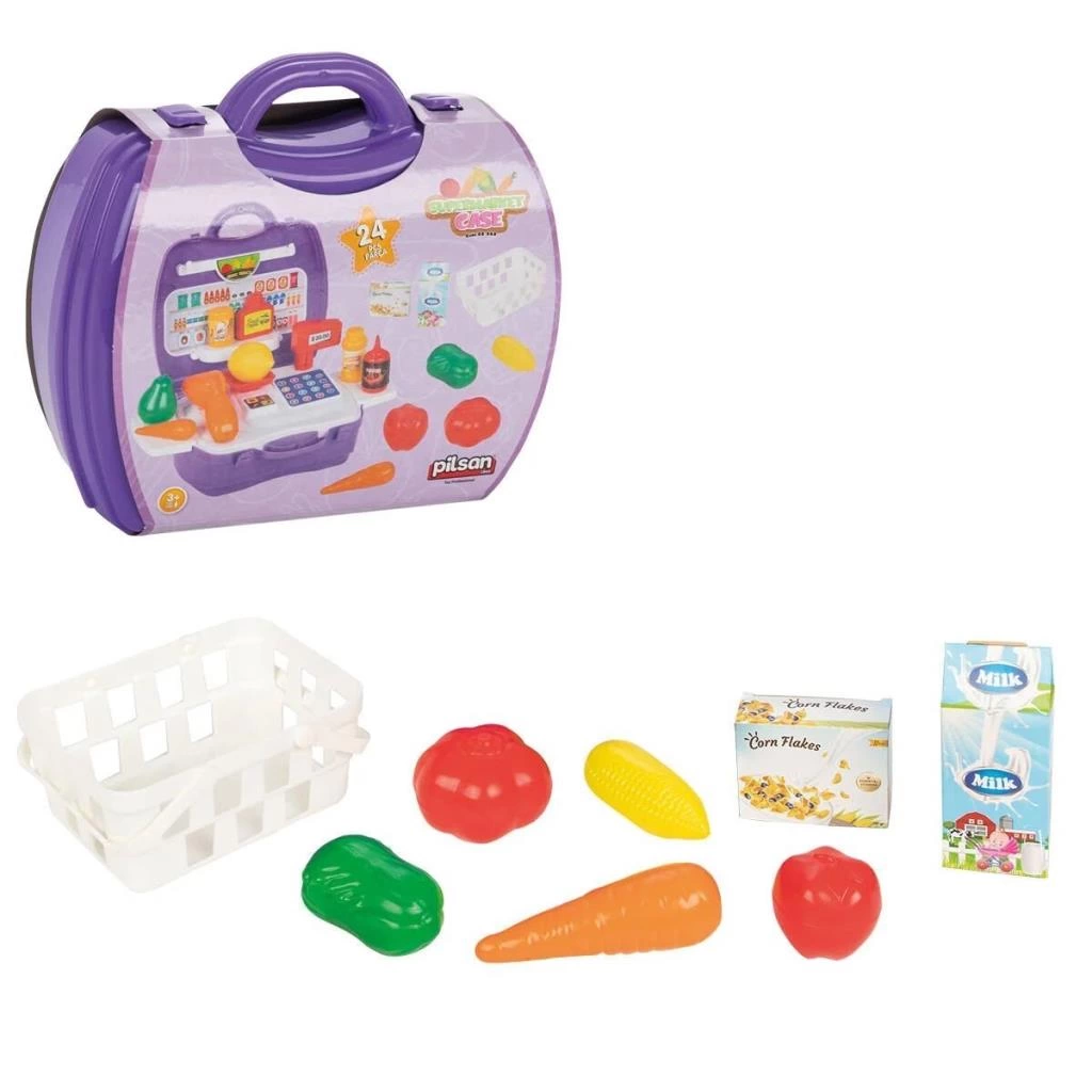 Alışveriş Temalı Eğitici Oyun Deneyimi – Çantalı Market Seti - Görsel 3