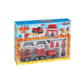 Çocuk 03 610 Double Blocks İtfaiye Seti -Pilsan Oyuncak