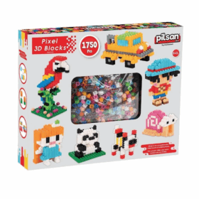 3D Pixel Bloklar 1750 Parça - Hayal Gücünü Geliştiren Set