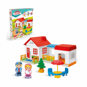Çocuk 03135 Tek Katlı Ev Blokları 36 Parça -Dede