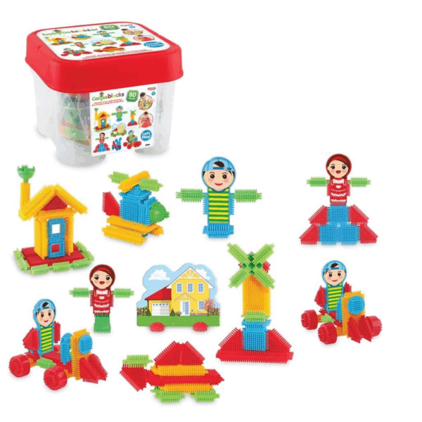 Çocuk 03316 Kaktüs Blokları 80 Parça -Dede