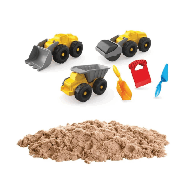 Çocuk 03727 İş Makineleri Kum Seti 750 gr -Dede - Görsel 3