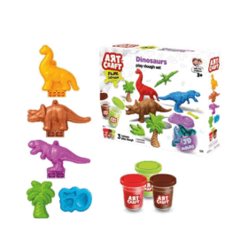Çocuk 03996 Art Craft Dinozorlar Hamur Set 168 Gr -Fentoys