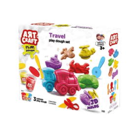 Çocuk 03998 Art Craft Seyahat Araçları Hamur Set 168 Gr -Fentoys