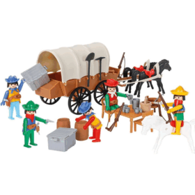 Kovboy Arabası Mini Mekanik Seri Çocuklar İçin Yaratıcı Set