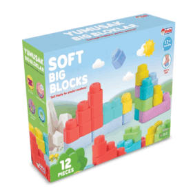 Yumuşak Big Bloklar 12 Parça Yapı Seti Eğitici ve Eğlenceli Oyun