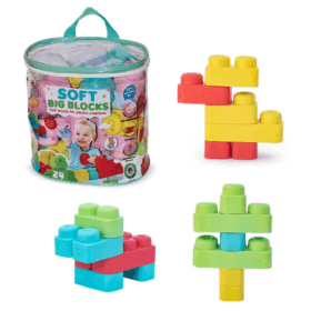 Yumuşak Big Bloklar 24 Parça Yapı Seti Yaratıcı Aktivite ve Eğlenceli Oyun