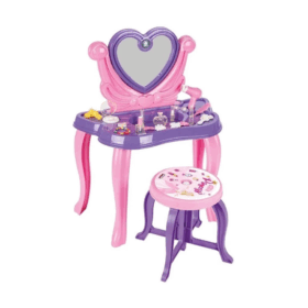 Oyuncak Kalpli Makyaj Masası - Aksesuar Dahil!