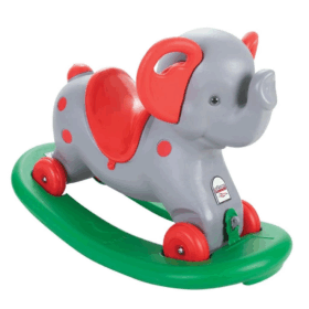 07 523 Çocuk Sallanan Fil Gri