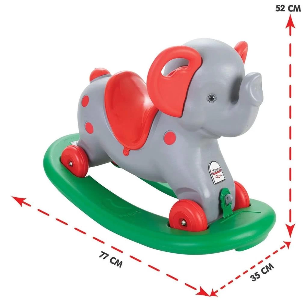 07 523 Çocuk Sallanan Fil Gri - Görsel 2