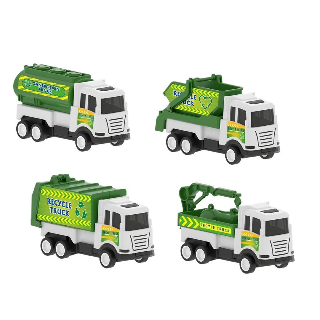 07 628 Çocuk Çek Bırak Mini Kamyonlar İş Serisi (Adet) - Görsel 4