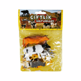 Çocuk 0703 Sunman, Çiftlik Hayvanları Poşetli Hayvan Oyun Seti