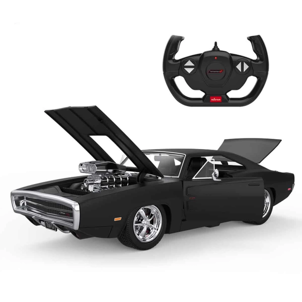 Çocuk 1:16 1970 Dodge Charger R/T Sesli ve Işıklı Uzaktan Kumandalı Araba - Görsel 2