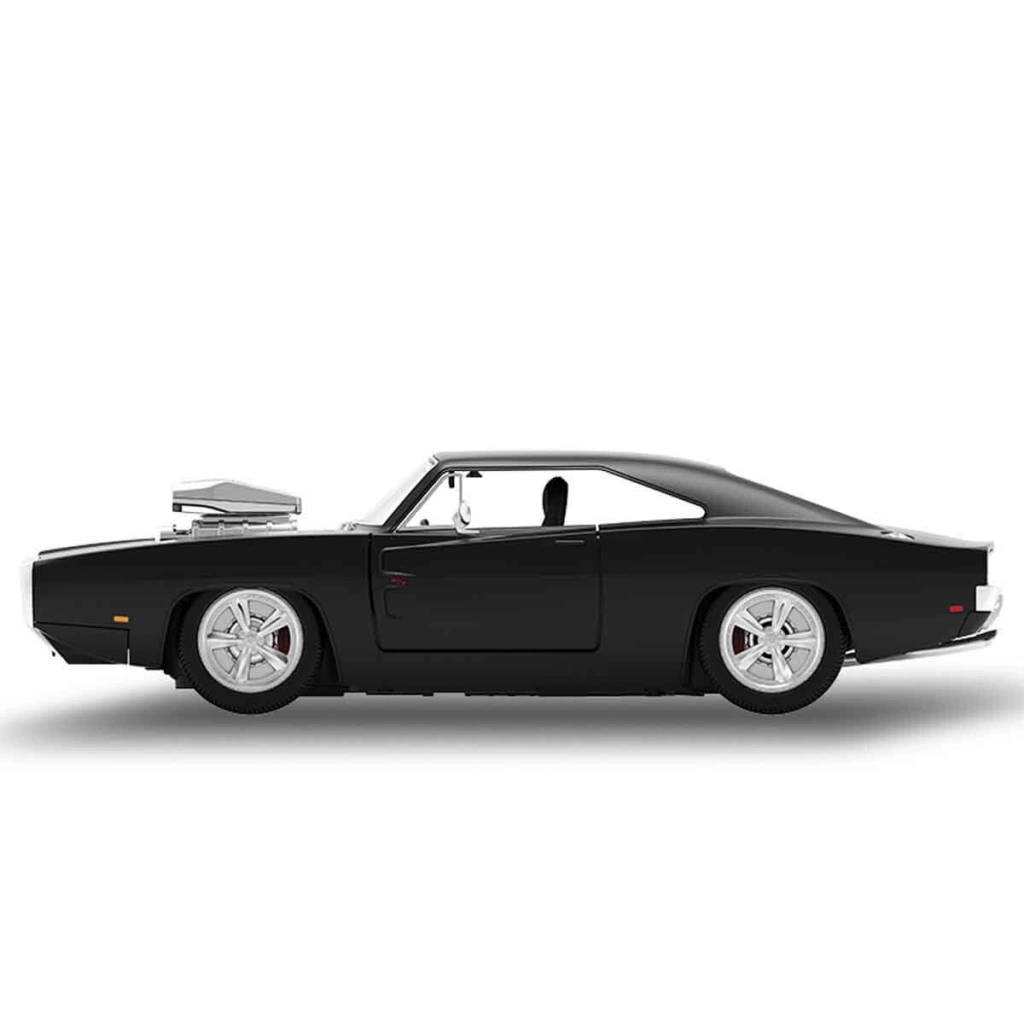 Çocuk 1:16 1970 Dodge Charger R/T Sesli ve Işıklı Uzaktan Kumandalı Araba - Görsel 3
