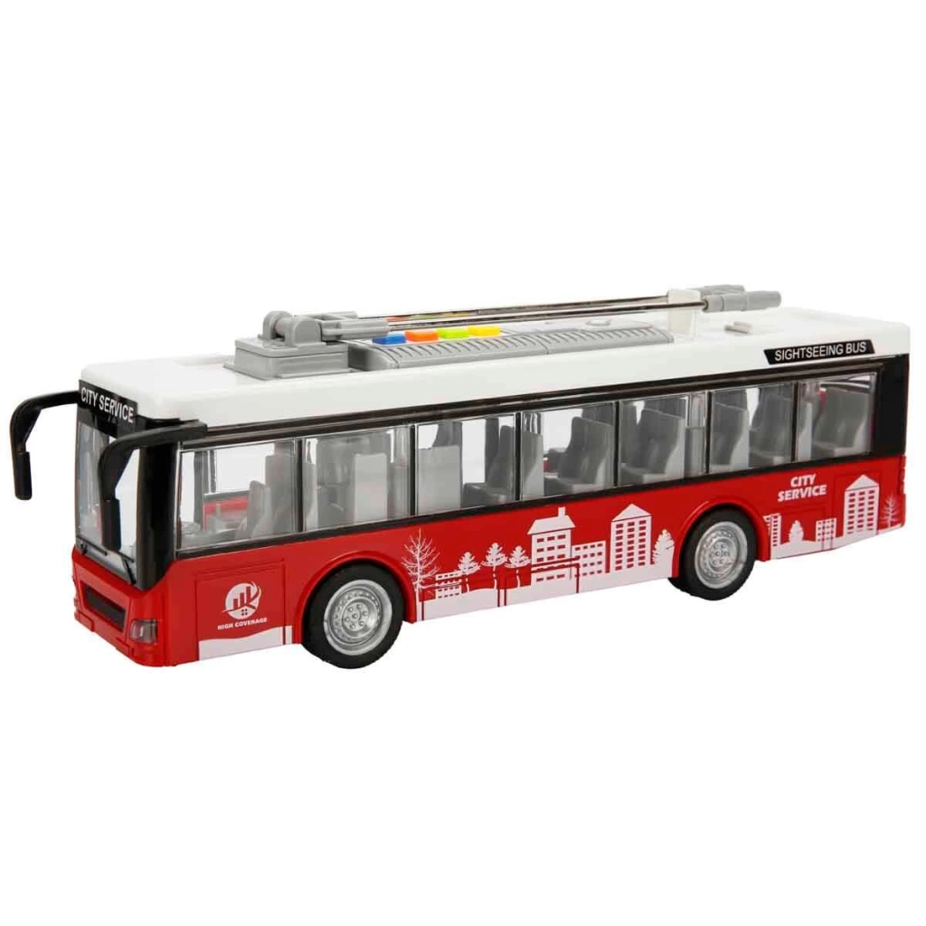 Çocuk 1:16 Maxx Wheels Sesli ve Işıklı Şehir Otobüsleri 28 cm S00003537 - Görsel 2