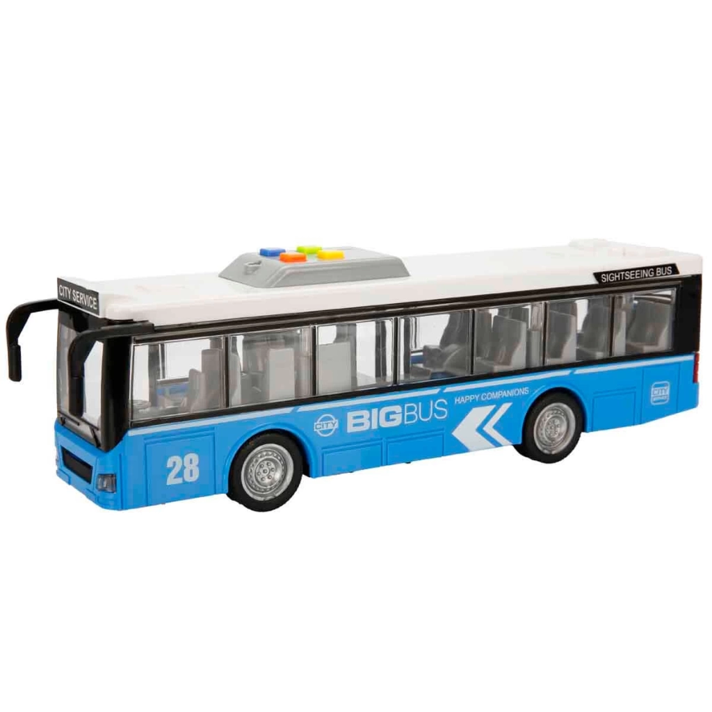 Çocuk 1:16 Maxx Wheels Sesli ve Işıklı Şehir Otobüsleri 28 cm S00003537 - Görsel 3