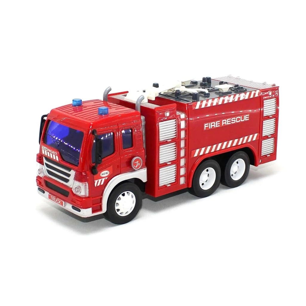 Eğitici Oyuncak 1:16 Sesli ve Işıklı İtfaiye Araçları - Görsel 2