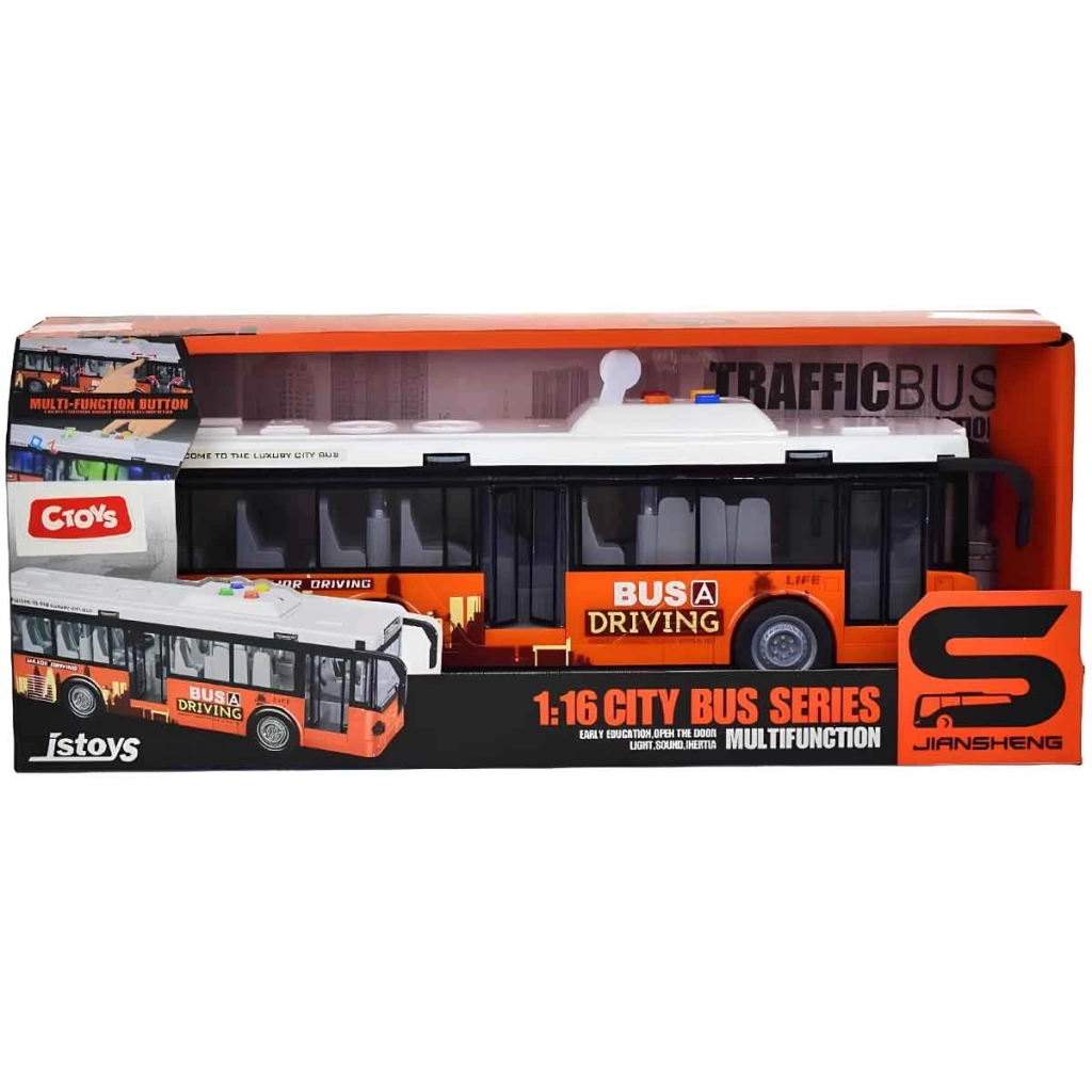1:16 Sesli ve Işıklı Şehir Otobüsü JS120A - Görsel 3