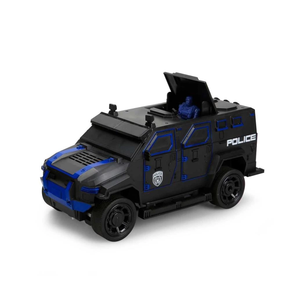 Eğitici Oyuncak 1:16 Uzaktan Kumandalı Işıklı Polis Panzer - Görsel 2