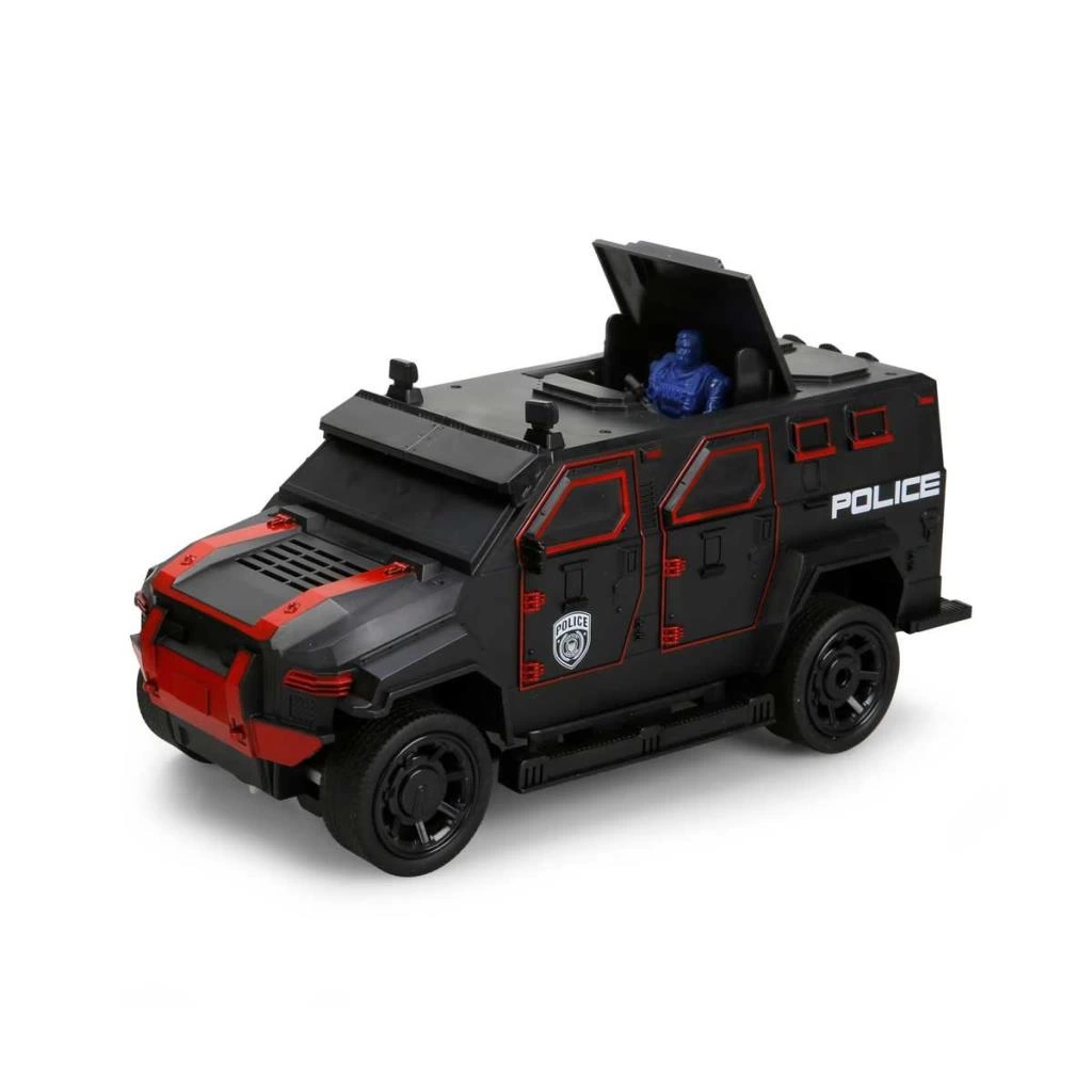 Eğitici Oyuncak 1:16 Uzaktan Kumandalı Işıklı Polis Panzer - Görsel 5