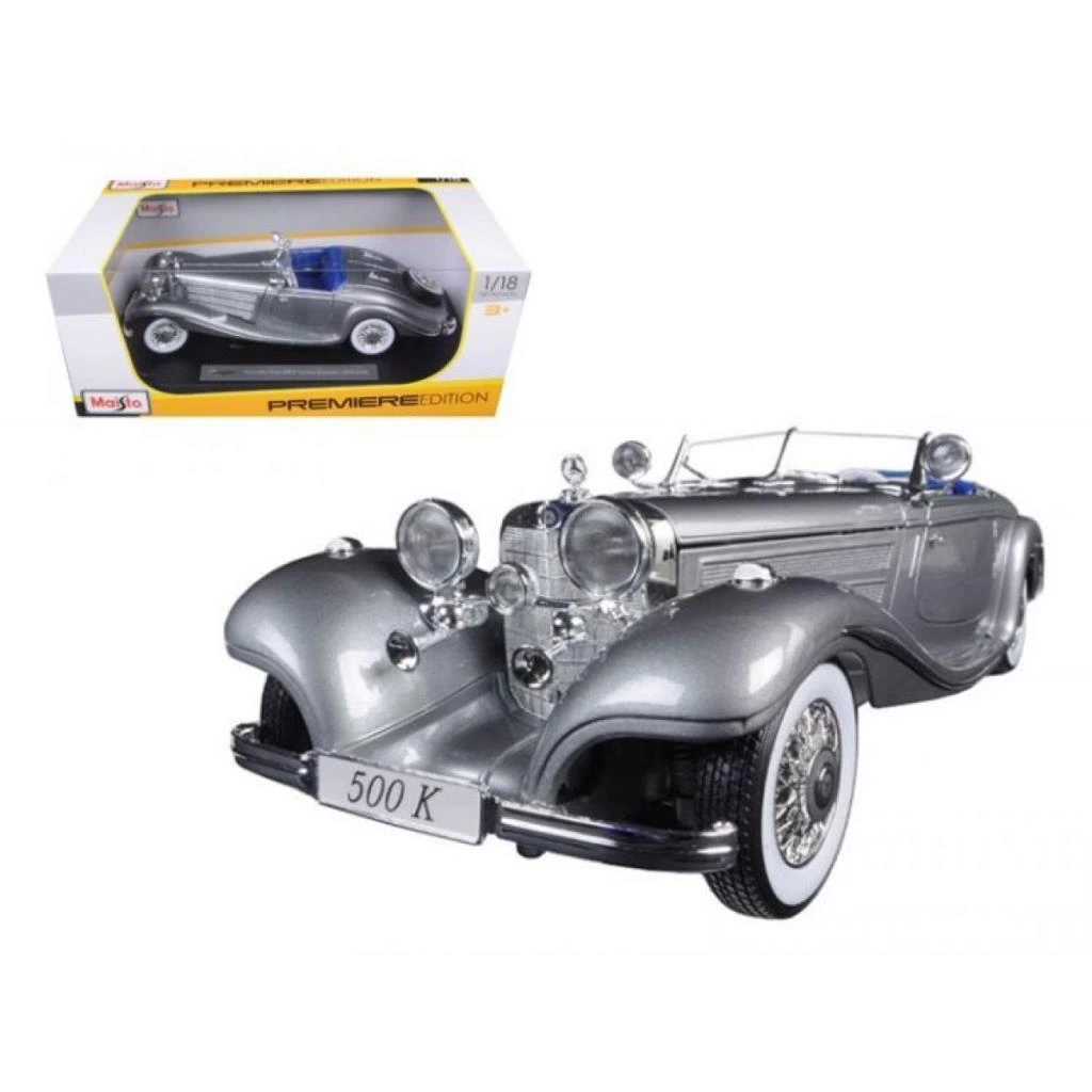Çocuk 1:18 Mercedes-Benz 500K Typ Specialroadster 1936 - Görsel 2