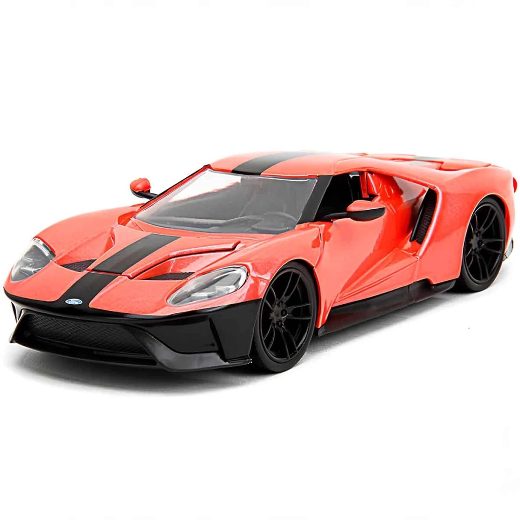 Çocuk 1:24 Jada Pink Slips 2017 Ford GT Metallic Orange Model Araba