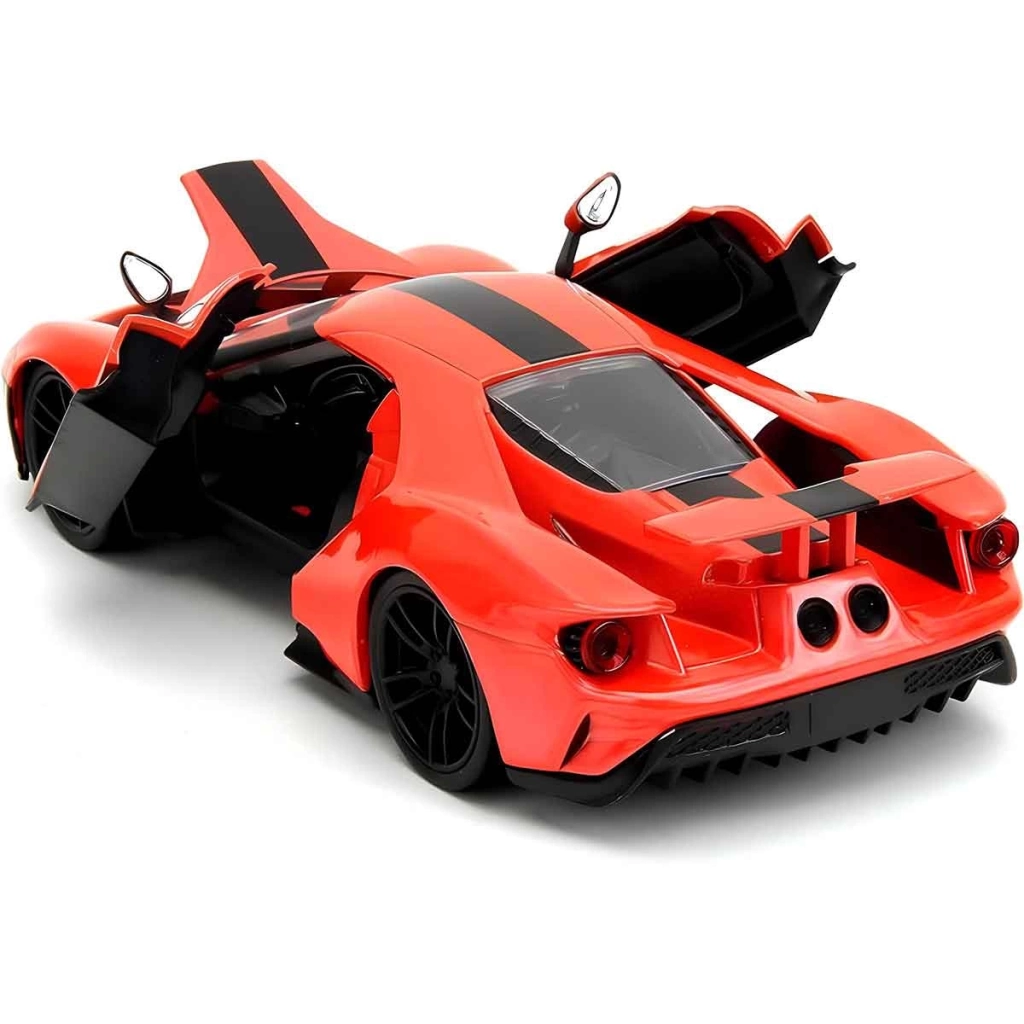 Çocuk 1:24 Jada Pink Slips 2017 Ford GT Metallic Orange Model Araba - Görsel 4