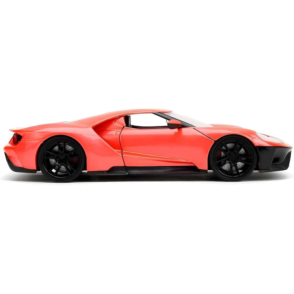 Çocuk 1:24 Jada Pink Slips 2017 Ford GT Metallic Orange Model Araba - Görsel 5