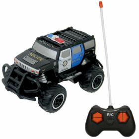 1:43 Uzaktan Kumandalı Işıklı Mini Polis Jeep 12 cm.