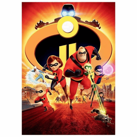 Çocuk 100 Parça Incredibles 2 Puzzle